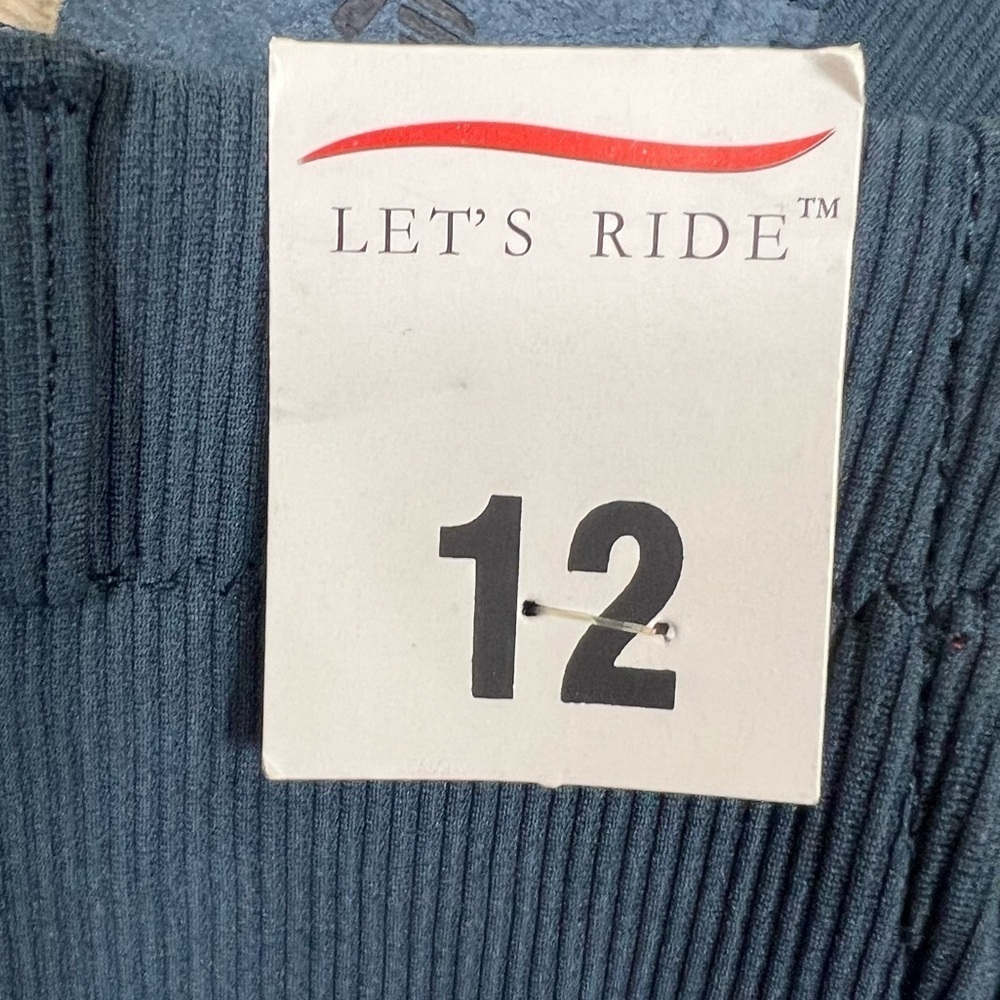 Tuffrider Ribb Low Rise Pull On Jods Breeches Equestrian Riding Blue - Picture 6 of 7